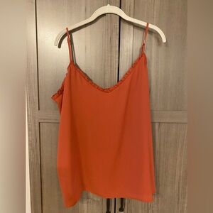 NWOT LOFT Tank Top Blouse in Rust
